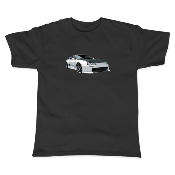 Supra Baskılı Siyah T-Shirt