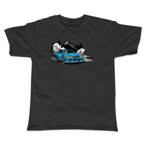Skyline R34 Baskılı Siyah T-Shirt