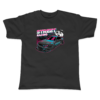 JDM Drift Car Baskılı Siyah T-Shirt