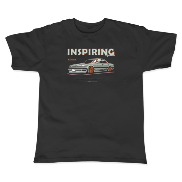 Silvia S13 Baskılı Siyah T-Shirt